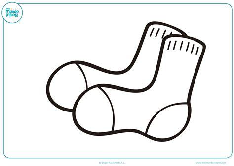 Dibujo calcetines colorear para niños - Mundo Primaria: Dibujar y Colorear Fácil, dibujos de Calcetines, como dibujar Calcetines para colorear e imprimir