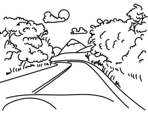 Dibujo de Camino de la montaña para colorear | Dibujos: Aprende como Dibujar y Colorear Fácil, dibujos de Caminos, como dibujar Caminos paso a paso para colorear