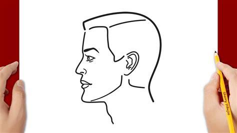 Cómo dibujar un hombre - YouTube: Dibujar Fácil con este Paso a Paso, dibujos de Cara De Lado, como dibujar Cara De Lado para colorear e imprimir