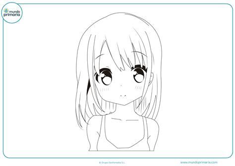 Chicas Para Dibujar Facil: Dibujar Fácil con este Paso a Paso, dibujos de Cara De Manga, como dibujar Cara De Manga paso a paso para colorear