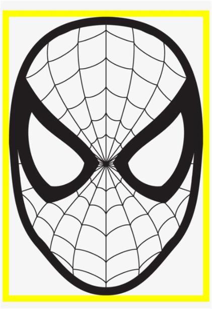 Amazing Spiderman Logo Mask Wall Fun Stuff - Cara De: Aprende a Dibujar y Colorear Fácil con este Paso a Paso, dibujos de Cara Spiderman, como dibujar Cara Spiderman para colorear e imprimir