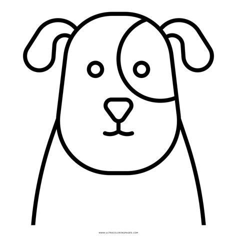 Dibujo De Cara De Perro Para Colorear - Ultra Coloring Pages: Aprende a Dibujar Fácil, dibujos de Caras De Perros, como dibujar Caras De Perros para colorear e imprimir