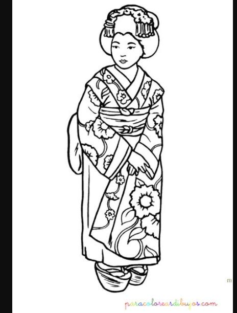 Japonesa para colorear - Imagui: Dibujar Fácil, dibujos de Caricaturas Japonesas, como dibujar Caricaturas Japonesas para colorear