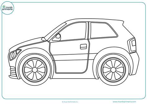 Dibujos de coches para colorear - Mundo Primaria: Dibujar y Colorear Fácil, dibujos de Carro, como dibujar Carro paso a paso para colorear
