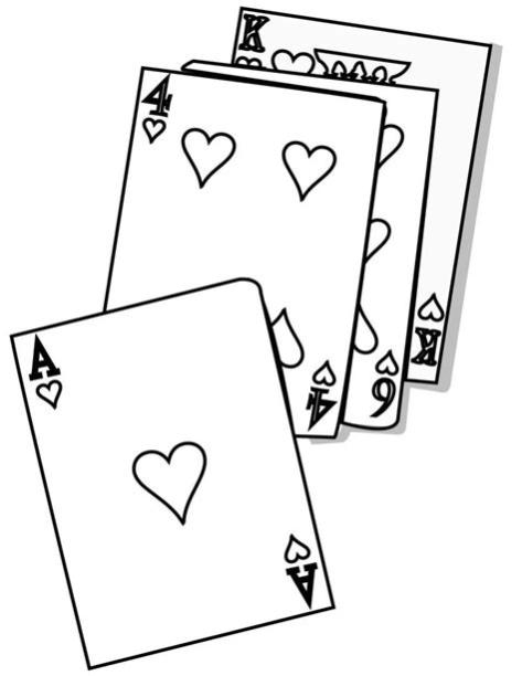 Cartas de póker para colorear :: Imágenes y fotos: Aprender a Dibujar Fácil, dibujos de Cartas De Poker, como dibujar Cartas De Poker para colorear e imprimir