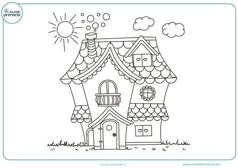 Dibujos de casas para colorear - Mundo Primaria: Aprende como Dibujar Fácil, dibujos de Casitas, como dibujar Casitas paso a paso para colorear