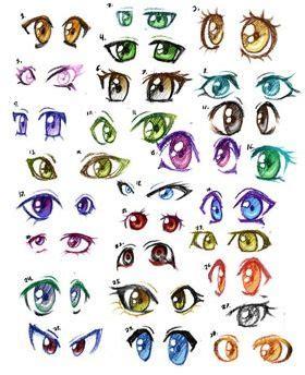 Pin en Anime chibi: Dibujar y Colorear Fácil con este Paso a Paso, dibujos de Chibi Ojos, como dibujar Chibi Ojos para colorear