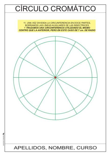 CONSTRUCCIÓN DE UN CÍRCULO CROMÁTICO DE 12 COLORES.: Aprender como Dibujar y Colorear Fácil, dibujos de Circulos En Perspectiva Isometrica, como dibujar Circulos En Perspectiva Isometrica paso a paso para colorear