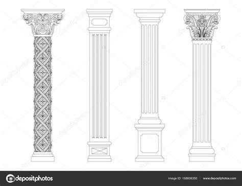 Columnas doricas para colorear | Colorear contorno de: Aprender a Dibujar y Colorear Fácil, dibujos de Columnas Romanas, como dibujar Columnas Romanas paso a paso para colorear