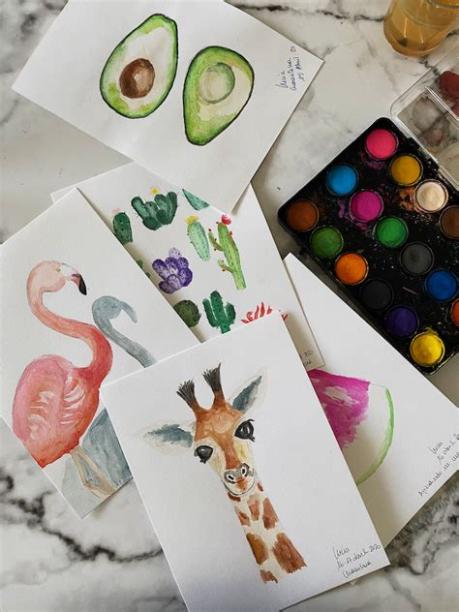 Pintar con acuarela para principiantes | Baballa un blog: Aprender a Dibujar y Colorear Fácil con este Paso a Paso, dibujos de Con Acuarelas Para Principiantes, como dibujar Con Acuarelas Para Principiantes paso a paso para colorear