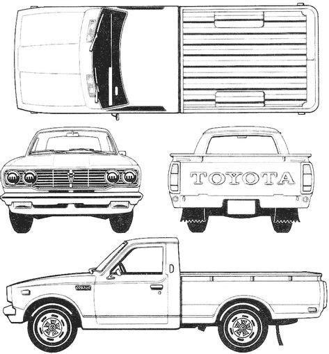 Toyota Hilux pickup blueprint | Autos | Dibujos de coches: Aprender como Dibujar y Colorear Fácil con este Paso a Paso, dibujos de Con Autocad 2010, como dibujar Con Autocad 2010 para colorear