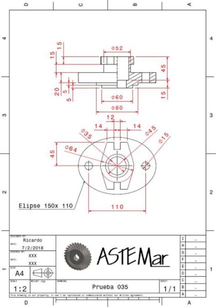 Mis dibujos en CAD: PRUEBA 035: Dibujar y Colorear Fácil con este Paso a Paso, dibujos de Con Autocad 2014, como dibujar Con Autocad 2014 para colorear