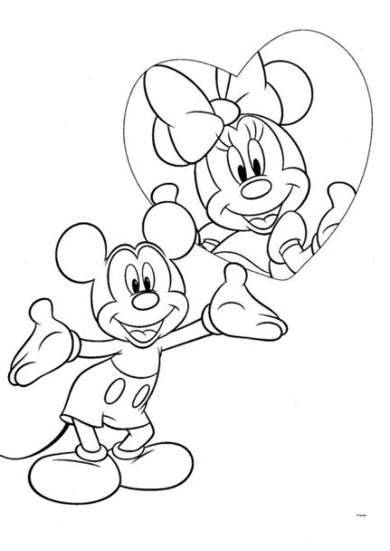 Dibujos para Colorear. Pintar . imprimir.....: MINIE MOUSE: Dibujar y Colorear Fácil, dibujos de Con El Mouse, como dibujar Con El Mouse paso a paso para colorear