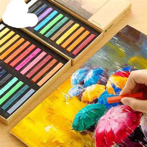 12/24/36/48 colores pintura Crayons Soft Pastel Set Arte: Dibujar Fácil, dibujos de Con Gises Pastel, como dibujar Con Gises Pastel para colorear