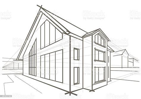Linear Architectural Sketch Detached House Stock: Dibujar Fácil con este Paso a Paso, dibujos de Con Lápiz De Punta Metálica, como dibujar Con Lápiz De Punta Metálica para colorear