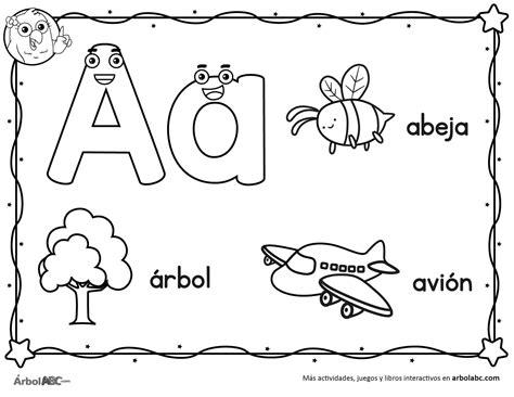 Letra A para colorear | Árbol ABC: Dibujar y Colorear Fácil, dibujos de Con Letras, como dibujar Con Letras para colorear e imprimir
