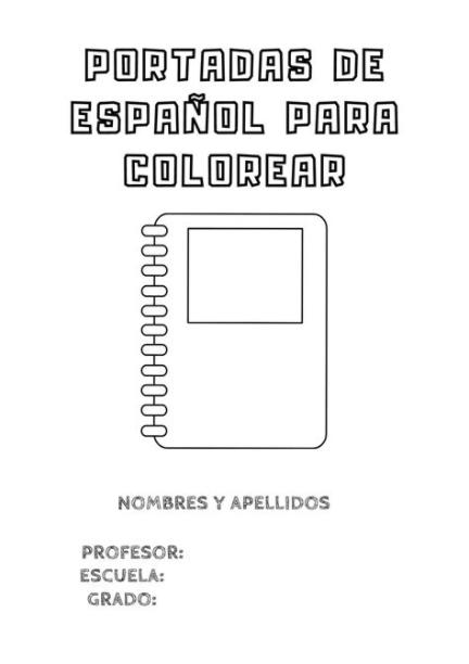 ᐅ Portada para Colorear de Español Minimalista: Dibujar Fácil, dibujos de Con Microsoft Word, como dibujar Con Microsoft Word paso a paso para colorear