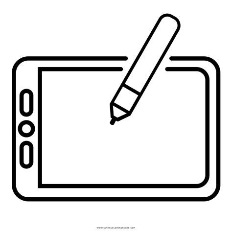 Disegno Tablet Da Colorare - Colorare Gratis: Dibujar Fácil, dibujos de Con Tablet Grafica, como dibujar Con Tablet Grafica paso a paso para colorear