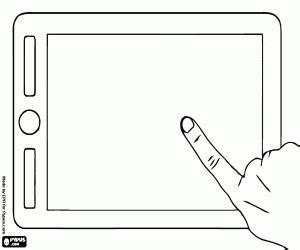 Juegos de Informática para colorear. imprimir y pintar: Aprender como Dibujar Fácil, dibujos de Con Una Tableta Grafica, como dibujar Con Una Tableta Grafica para colorear