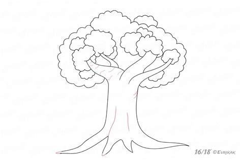 Cómo dibujar un árbol con copa paso a paso: Aprende como Dibujar Fácil, dibujos de Corteza De Arbol, como dibujar Corteza De Arbol paso a paso para colorear