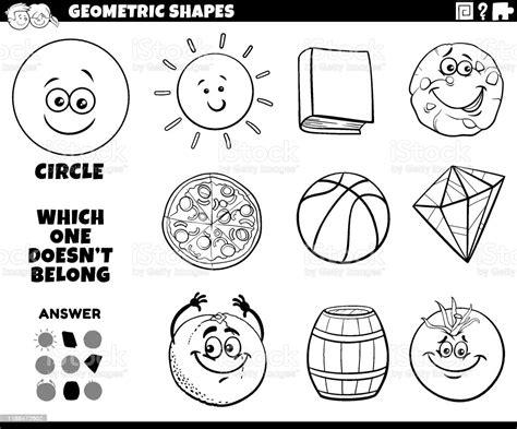 Ilustración de Círculo Forma Tarea Educativa Para Los: Aprende como Dibujar y Colorear Fácil, dibujos de Cosas Con Circulos, como dibujar Cosas Con Circulos para colorear e imprimir