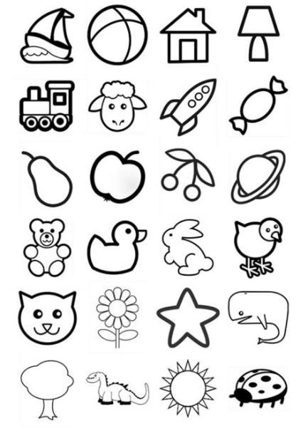Dibujo para colorear iconos para niños - Dibujos Para: Dibujar Fácil con este Paso a Paso, dibujos de Cosas Para Niños, como dibujar Cosas Para Niños para colorear