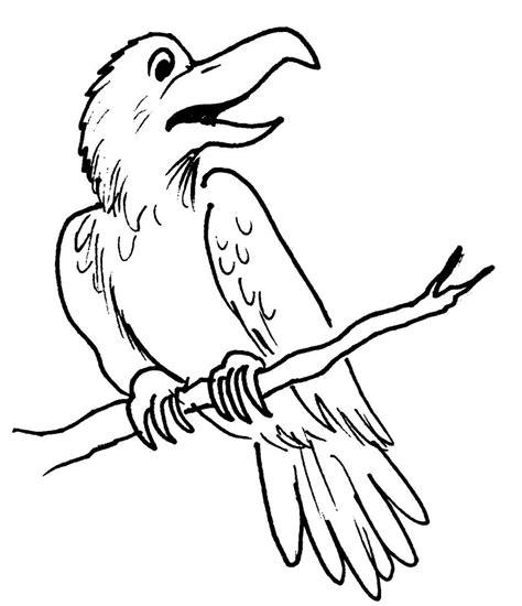 Cuervo (Animales) – Colorear dibujos gratis: Aprende a Dibujar y Colorear Fácil, dibujos de Cuervos, como dibujar Cuervos para colorear