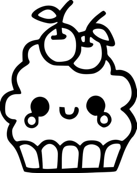 🥇 🥇 Dibujo de cupcake 2 cerezas kawaii para imprimir: Aprender a Dibujar Fácil con este Paso a Paso, dibujos de Cupcakes Kawaii, como dibujar Cupcakes Kawaii paso a paso para colorear