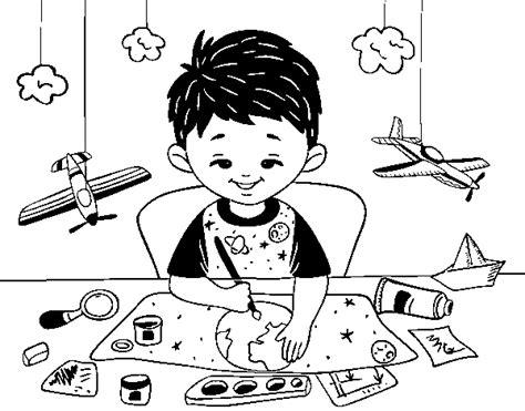 Dibujo de Creatividad infantil para Colorear - Dibujos.net: Aprender como Dibujar y Colorear Fácil, dibujos de De La Imaginacion, como dibujar De La Imaginacion para colorear e imprimir