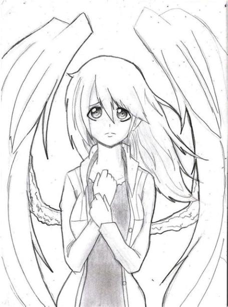 Angeles anime para colorear - Imagui: Dibujar y Colorear Fácil, dibujos de Demonios Anime, como dibujar Demonios Anime para colorear