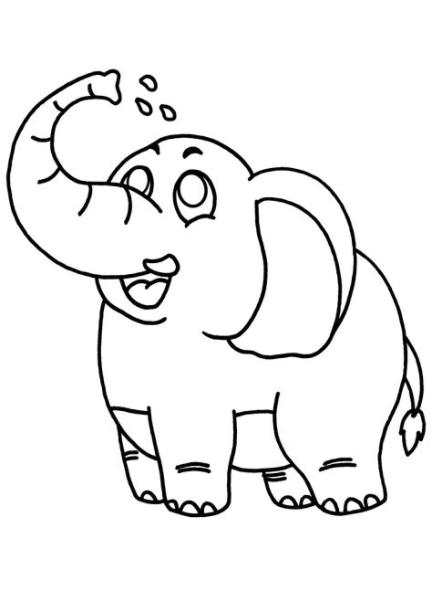 Elefante (Animales) – Colorear dibujos gratis: Aprender como Dibujar y Colorear Fácil, dibujos de Dibujo Un Elefante, como dibujar Dibujo Un Elefante paso a paso para colorear