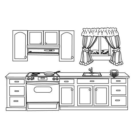 Cocina #63634 (Edificios y Arquitectura) – Colorear: Dibujar y Colorear Fácil, dibujos de Diseñar Una Cocina, como dibujar Diseñar Una Cocina paso a paso para colorear