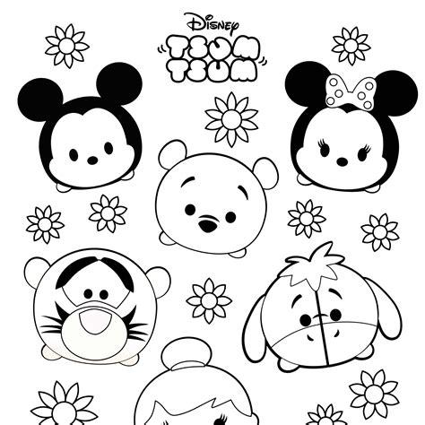 Tsum Tsum Colouring Sheets – Free Printable! | Dibujos: Aprender como Dibujar Fácil con este Paso a Paso, dibujos de Disney Tsum Tsum, como dibujar Disney Tsum Tsum para colorear