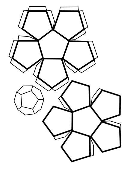 Recortable dodecaedro | Dibujos para cortar y colorear: Dibujar y Colorear Fácil con este Paso a Paso, dibujos de Dodecaedro, como dibujar Dodecaedro paso a paso para colorear