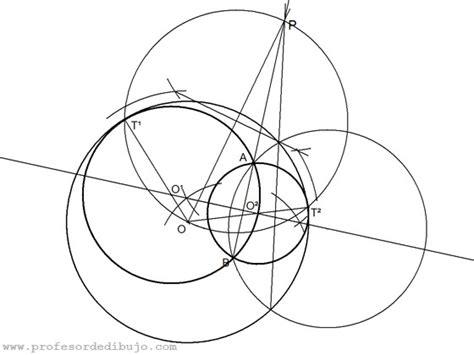 Circunferencias tangentes a una circunferencia pasando por: Dibujar y Colorear Fácil, dibujos de Dos Circunferencias Tangentes, como dibujar Dos Circunferencias Tangentes paso a paso para colorear