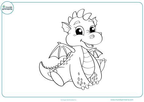 Dibujos de Dragones para colorear - Mundo Primaria: Aprende como Dibujar y Colorear Fácil, dibujos de Dragones Infantiles, como dibujar Dragones Infantiles para colorear e imprimir