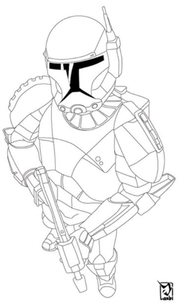 Star Wars Republic Commando Coloring Pages Coloring Pages: Aprende como Dibujar y Colorear Fácil con este Paso a Paso, dibujos de Droide Comando, como dibujar Droide Comando para colorear e imprimir