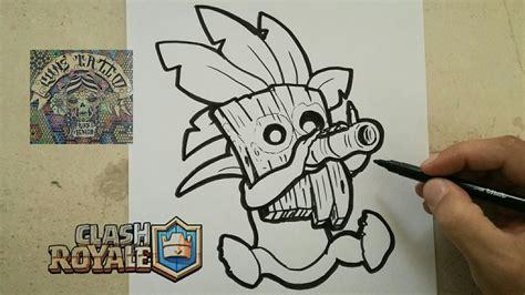 Clash Royale Para Pintar: Aprende como Dibujar y Colorear Fácil con este Paso a Paso, dibujos de Duende Lanzadardos, como dibujar Duende Lanzadardos para colorear e imprimir