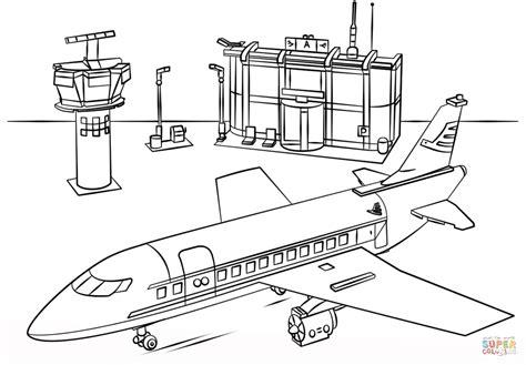 Dibujo de Aeropuerto de Lego para colorear | Dibujos para: Dibujar Fácil, dibujos de El Aeropuerto, como dibujar El Aeropuerto paso a paso para colorear