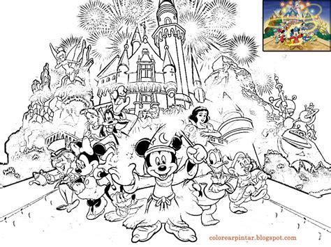 Colorear Pintar: Castillo Walt disney: Dibujar Fácil con este Paso a Paso, dibujos de El Castillo De Disney, como dibujar El Castillo De Disney paso a paso para colorear