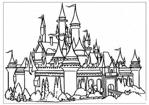 Dibujo de Castillo Disney para colorear - Dibujos para: Aprende a Dibujar Fácil, dibujos de El Castillo De Disney, como dibujar El Castillo De Disney para colorear