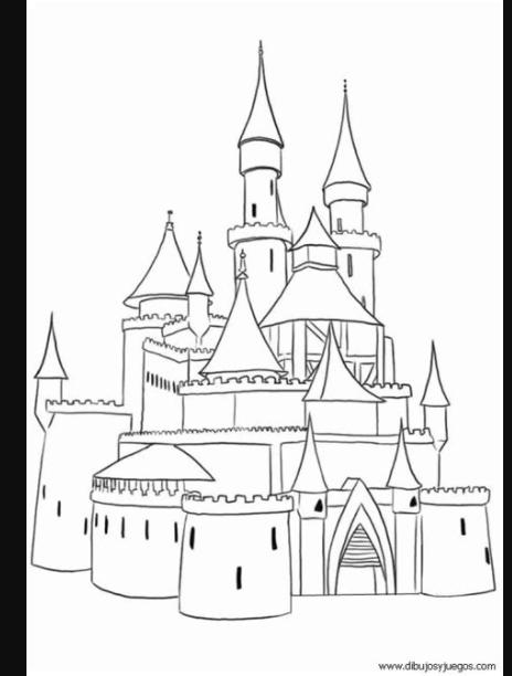 Dibujos Para Colorear Castillo Disney - páginas para colorear: Aprende como Dibujar y Colorear Fácil, dibujos de El Castillo De Frozen, como dibujar El Castillo De Frozen paso a paso para colorear