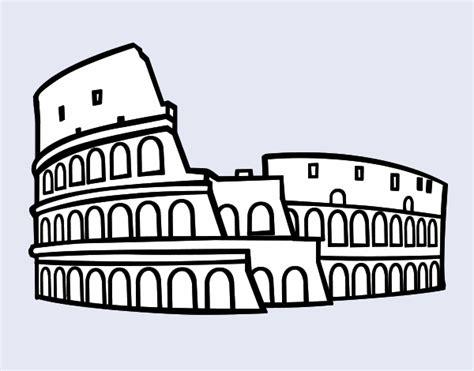 Dibujo de Coliseo romano pintado por en Dibujos.net el: Dibujar y Colorear Fácil, dibujos de El Coliseo, como dibujar El Coliseo paso a paso para colorear