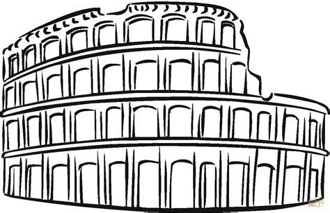 Dibujo de Coliseo Romano para colorear | Dibujos para: Dibujar Fácil, dibujos de El Coliseo, como dibujar El Coliseo para colorear