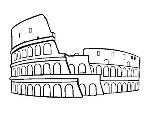 Dibujo de Coliseo romano para Colorear - Dibujos.net: Dibujar y Colorear Fácil, dibujos de El Coliseo De Roma, como dibujar El Coliseo De Roma para colorear