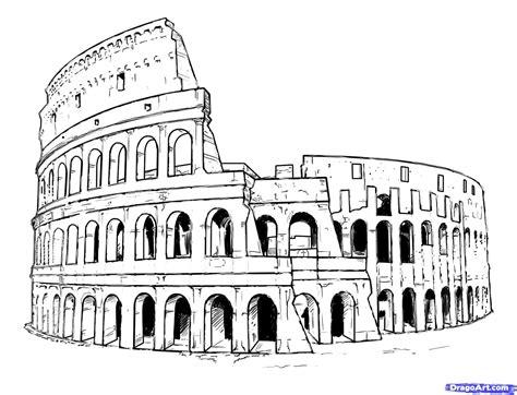 Coliseo De Roma Para Colortear - Dibujo De Coliseo Romano: Dibujar Fácil con este Paso a Paso, dibujos de El Coliseo Romano, como dibujar El Coliseo Romano paso a paso para colorear