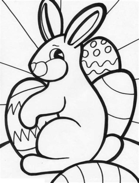 Conejos de Pascuas para Colorear: Dibujar y Colorear Fácil con este Paso a Paso, dibujos de El Conejo De Pascua, como dibujar El Conejo De Pascua paso a paso para colorear