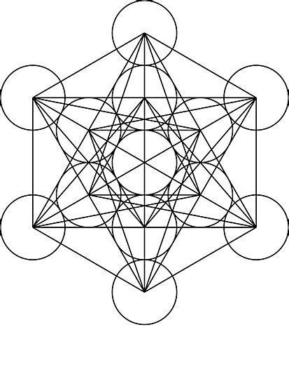 Lámina fotográfica «Cubo de Metatron | Geometría: Aprende como Dibujar y Colorear Fácil, dibujos de El Cubo De Metatron, como dibujar El Cubo De Metatron paso a paso para colorear