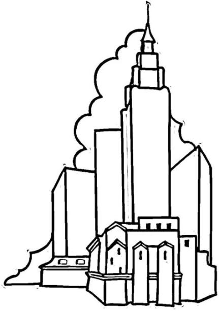 Desenhos do Empire State Building para Colorir: Dibujar y Colorear Fácil, dibujos de El Empire State, como dibujar El Empire State para colorear
