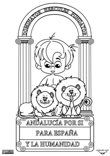 Mi Mundo Infantil: DIBUJOS DÍA DE ANDALUCÍA: Aprender como Dibujar Fácil, dibujos de El Escudo De Andalucia, como dibujar El Escudo De Andalucia para colorear e imprimir